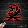 thumbnail image 4 of Handmadetneonsign Surfing Medal Hanger Metal Wall Art Light, Surfing Name Metal Sign Wall Decor, Surfing Player Metal Decor 47061, 4 of 5