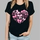thumbnail image 2 of Camisetas de Manga Corta para las Mujeres de Moda Imprimir Cuello Redondo Camiseta, Mezcla de Poliéster Ligero para Primavera Verano Otoño, 2 of 8