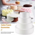 thumbnail image 5 of 4 Pack Foam Cake Dummy for Decorating and Wedding Display,Sculpture, 5 of 5