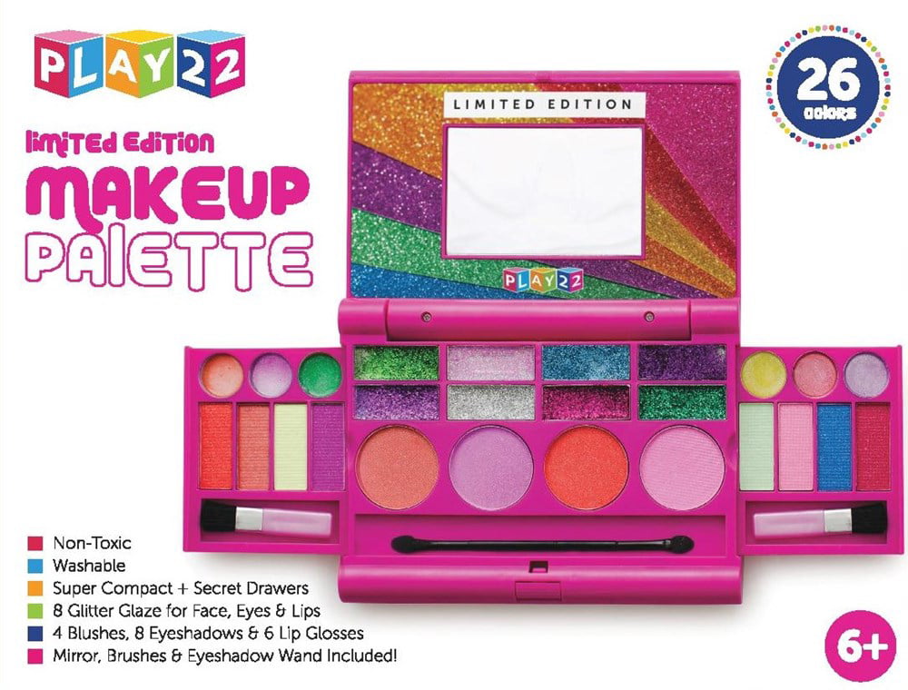  Claire's Kids Makeup Set Little Girls Mini Mint Glitter Travel  Makeup Set With Mirror for Girls, Cute Eyeshadows, Lip Glosses and  Applicators Makeup Palette Play Make Up Kits - Gift