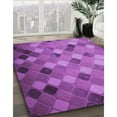 thumbnail image 2 of Ahgly Company Indoor Rectangle Patterned Dark Orchid Purple Area Rugs, 4' x 6', 2 of 6