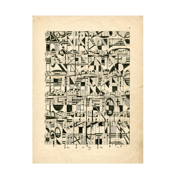 Nikki Galapon 'Graphic Notes' Canvas Art