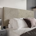 thumbnail image 2 of Home Design Romney King Upholstered Headboard with Vertical Channel Tufting, Adjustable Height, Light Beige, 2 of 8