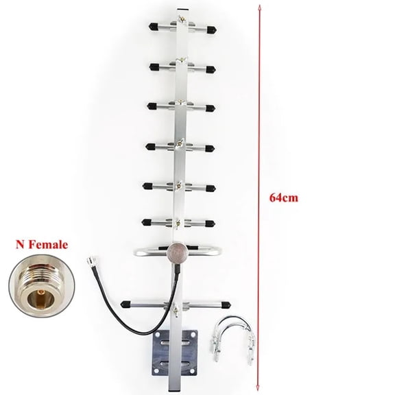 Outdoor Yagi Antenna 824-960MHz, 10dBi Directional Antenna with N-Female Connector for LoRa and IoT