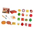 thumbnail image 4 of Juego de juguetes para fiesta de pizza, juego de simulación de comida para niños, accesorios de cocina, aprendizaje interactivo, de pizza de madera, 4 of 9