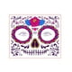 thumbnail image 2 of Tatuaje facial de Halloween Tatuaje facial de calavera floral Tatuaje facial fluorescente del Día de los Muertos Estilo D, 2 of 9