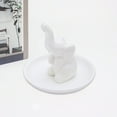 thumbnail image 5 of Vacemry Under $5 Elephant Jewelry Tray, Ceramic Ring Dish for Countertop Storage, Decorative Trinket Plate for Dresser Vanity, Elegant Home Decor Accessory for Organization, 5 of 7