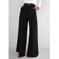 thumbnail image 4 of Pantalones anchos PRETTYGARDEN 2025 de cintura alta para mujer, 4 of 6