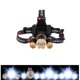 thumbnail image 2 of Nuevo 1800 lúmenes 3x T6 LED 4 modos faro noche pesca correr ciclismo Camping senderismo viaje al aire libre faro antorcha luz de trabajo Soledad Linterna LED, 2 of 10