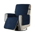 thumbnail image 1 of ziyahi Polyester Deck Chair Slipcover Detachable Scratchproof Multi-pocket Home Office Living Room Recliner Protector Accessories Dark Blue S, 1 of 9