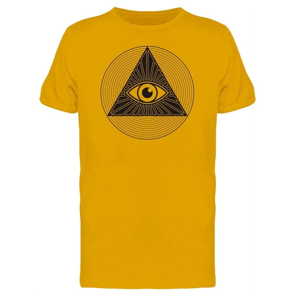 Triangle & Circle All Seeing Eye T-Shirt Men -Image by Shutterstock, Male Medium