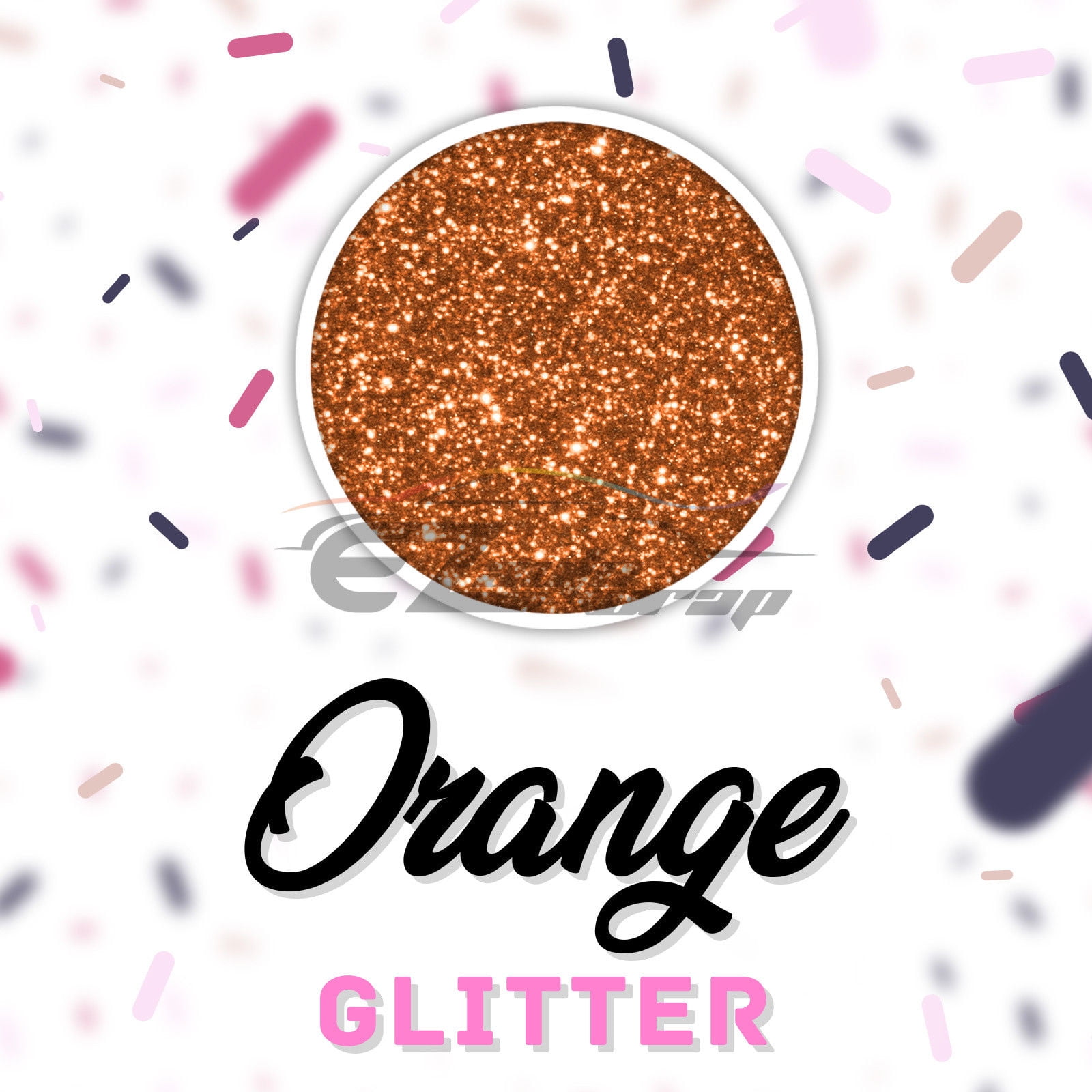 ESSMO Copper Orange Glitter Heat Transfer Vinyl HTV Sheet T-Shirt 20" Wide Iron On Heat Press DG10 20"x108"