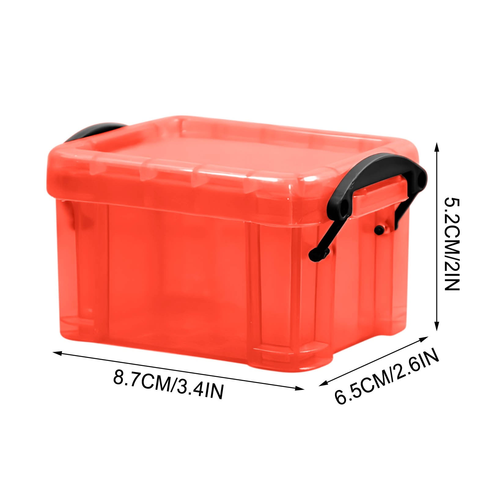 mtpzqdy Clear Storage Box with Locking Lid for Jewelry and Small Items ...