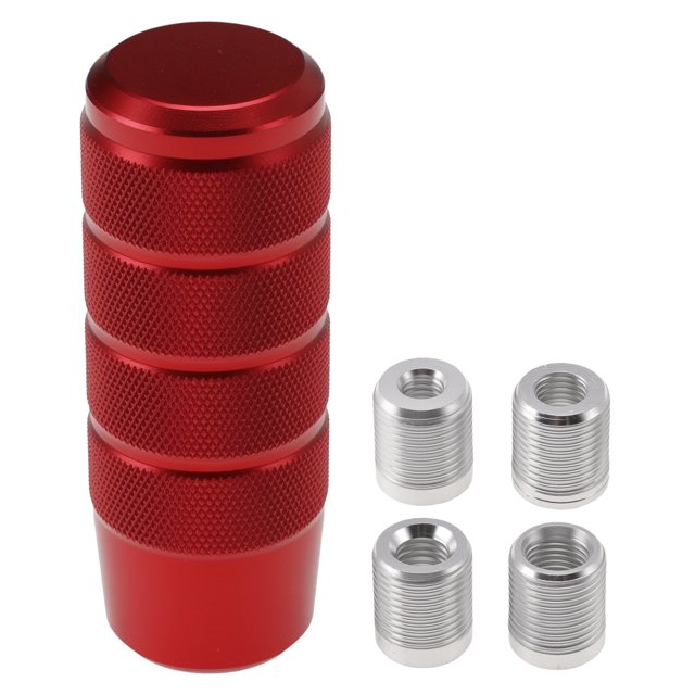 Perilla de Cambio de Coche Unique Bargains 96 mm Universal para Vehículos Manuales y Automáticos Perilla de Cambio Roja con M8x1.25 y M10x1.25 y M12x1.25 y M10x1.5 mm 1 Juego