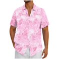 thumbnail image 4 of Fznquz Summer Men's Hawaiian Shirts Short Sleeve Shirt Beach Button Down Men Clothing, 4 of 6