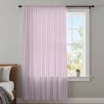 thumbnail image 4 of Purple Striped Sheer Curtains 96 Inches Long, Modern Simple Farmhouse Beige Vintage Light Filering Curtains, Privacy Drapes Simi Floor to Veiling Curtain for Living Room Bedroom Window Treatment, 4 of 9