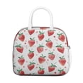 thumbnail image 2 of Lunch Bag Lunch Box for Women Reusable Insulated Lunch Bags,Water-Resistant Fruits Strawberry Pattern Cooler Lunch Tote Bag, Large Capacity for Work Travel Picnic, 2 of 6
