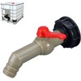 thumbnail image 1 of Adaptador de contenedor IBC de 1 pulgada con control de flujo preciso, conector de manguera de jardín de latón a prueba de fugas para tanque de agua de rosca gruesa, silicona antideslizante para un, 1 of 5