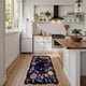 thumbnail image 2 of Alfombra Lahome Floral Entryway de 60 x 90 cm, lavable y antideslizante, color morado, 2 of 7