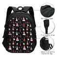 thumbnail image 3 of Easygdp Christmas Tree and Gold Socks Mochila para Laptop de Viaje con Puerto USB, Mochila para Laptop con Puerto de Carga USB para Mujeres y Hombres, 3 of 7