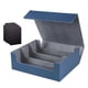 thumbnail image 3 of Caja para baraja de cartas coleccionables con capacidad para más de 1800 cartas, juego de cartas premium para reuniones, deportes Gris azulado, 3 of 9