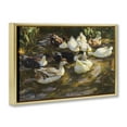 thumbnail image 4 of Stupell Industries Ducks in Flowing River Landscape Painting Gold Floater Framed Canvas Art Print Wall Art, 25 x 17, 4 of 10