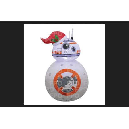 Gemmy Industries Star Wars BB8 with Santa Hat Christmas Inflatable Fabric 54 in. H