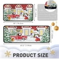 thumbnail image 2 of 2 Pcs Christmas Kitchen Rugs and Mats for Floor Non-Slip Backing Mat Merry Christmas Kitchen Decor Anti Fatigue Kitchen Rug Sets with Runner Xmas Decor (Christmas 03, 17"x47.2"+17"x30"), 2 of 6