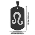 thumbnail image 2 of Stainless Steel Leo Zodiac Sign (Lion) Dog Tag Pendant Necklace, 2 of 3