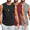 Black/Medium Grey/ Wine Red, variant on COOFANDY Black Sleeveless Gym Shirt Men Cotton Bodybuilding Muscle T-Shirts Fitness Tank Tops 3 Pack Light Grey