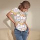 thumbnail image 3 of Balery Cute Cartoon Penguin Body de cuello redondo de manga corta para mujer Tops de manga corta Tops básicos-X-Large, 3 of 7