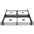 thumbnail image 4 of RackSolutions 1U Mini Rack Access Tool-Less Shelf for Four Apple Mac Mini with USB - Front Ports, Airflow Ducting, Compatible with 2010-2023 Mac Mini, Fits 2-Post & 4-Post Racks, 4 of 9