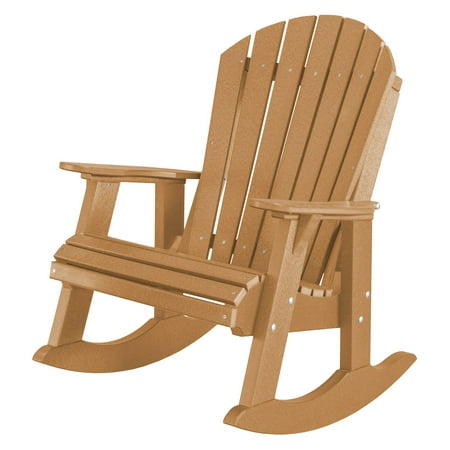 Wildridge Heritage High Fan Back Plastic Patio Rocker Chair