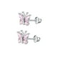 thumbnail image 4 of Pendientes de botón de moda con forma de mariposa, con incrustaciones de circonita y varilla de acero inoxidable de estilo europeo y americano, 4 of 6