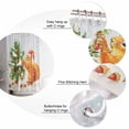 thumbnail image 5 of Small Stall Shower Curtain 36x72 Inch Narrow Half Size Christmas Squirrel Bath Curtains Bathroom Decor Xmas Tree Balls Snowflake Waterproof Fabric Shower Curtain Set with Hooks 36 Inch, 5 of 6