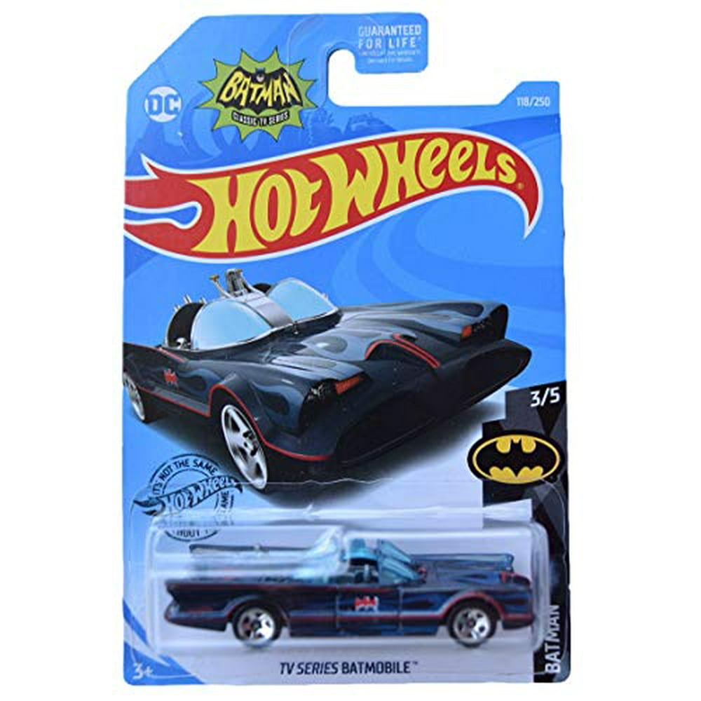Hot Wheels Batman Classic TV Series Batmobile (Black with Blue Flames