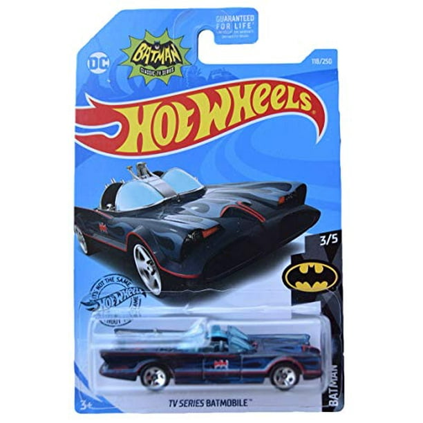 Hot Wheels Batman Classic TV Series Batmobile (Black with Blue Flames