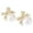 A, variant on Bow Pearl Earrings Luxe High End Charm With Rhinestones Exquisite And Versatile Ear Studs Product Platform
