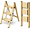 Gold, variant on SHOUFTW 3 Step Ladder, Folding Step Stool, Anti-Slip, Lightweight Portable, 330 lbs Capacity for Home Kitchen Office,White
