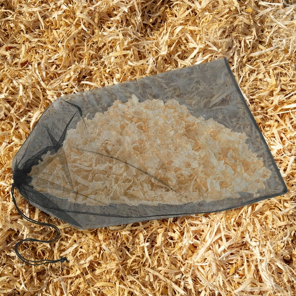 MLINS Replacement Mesh Bag Leaf Shredding Machine Bag Wood Chip Collection Bag With Air Holes Easy To Attach Drawstring Bag