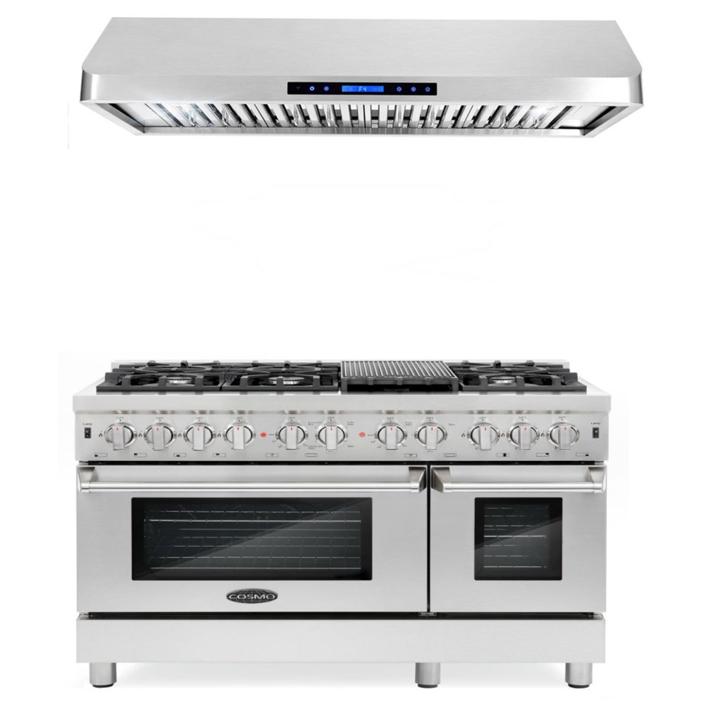 CommercialStyle 48 In. 5.8 Cu. Ft. Double Oven Dual Fuel Range With