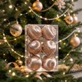 thumbnail image 4 of Bxaolu 6 Pcs Christmas Ball Ornaments Set for Tree, Glitter Christmas Tree Ball Ornaments, Mantle Stairs Christmas Hanging Decoration, 4 of 6
