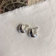 [Clip on] Simple Bold Teardrop Stud earrings