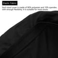 thumbnail image 6 of 4 Pack Round Bar Stool Covers - Super Soft and Washable Elastic Stool Cushion Slipcover for Bar 12-14 inch Chair-Black, 6 of 8