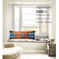 thumbnail image 4 of Basketball Body Pillow Cover Basketball Court Sports Playground Pattern Floor Game Field Long Pillow Case Protector with Zipper Decorative Pillowcase Soft Large Pillow Cases Covers for Bed,20"x54", 4 of 6