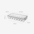 thumbnail image 3 of Rectangle Fridge Egg Storage Cases Tray Fresh Keeping Lid Egg Tray Containers Carrier 21 Grids, 3 of 8