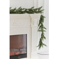 thumbnail image 4 of Guvpev 9FT Christmas Cedar Garland with String Lights, Real Touch Winter Norfolk Pine Garland, Green Artificial Greenery Garland for Holiday, Mantel, Table, Wall, Indoor Outdoor Christmas Decorations, 4 of 15