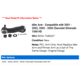 thumbnail image 2 of Idler Arm - Compatible with 2001 - 2003, 2005 - 2006 Chevy Silverado 1500 HD 2002, 2 of 2