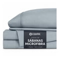 thumbnail image 1 of Juego de Sábanas Individual de Microfibra Esquimal, Hipoalergénicas para Colchones de hata 40 cm alto , Glaciar, 1 of 7