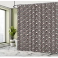 thumbnail image 4 of Ambesonne Floral Shower Curtain, Ornate Plants, 69"Wx75"L, Slate Blue Burgundy, 4 of 4